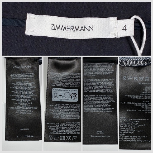 Zimmermann Pleated Wide Leg Jeans Sea Foam Blue AU 2 4 US 8 12 NWT Denim - Picture 8 of 17